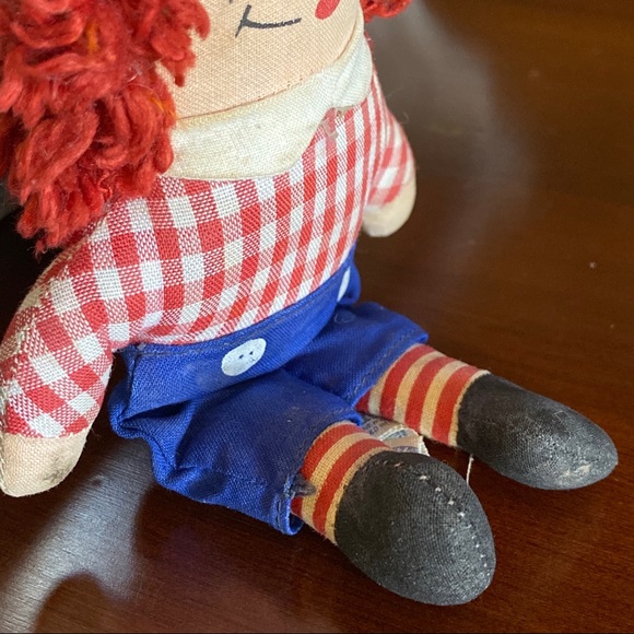 Vintage Raggedy Andy Plush Stuffed Doll Toy - Picture 5 of 15